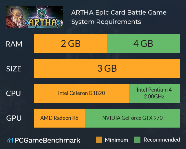 ARTHA: Epic Card Battle Game System Requirements PC Graph - Can I Run ARTHA: Epic Card Battle Game ARTHA: Epic Card Battle Game System Requirements PC Graph - Can I Run ARTHA: Epic Card Battle Game
