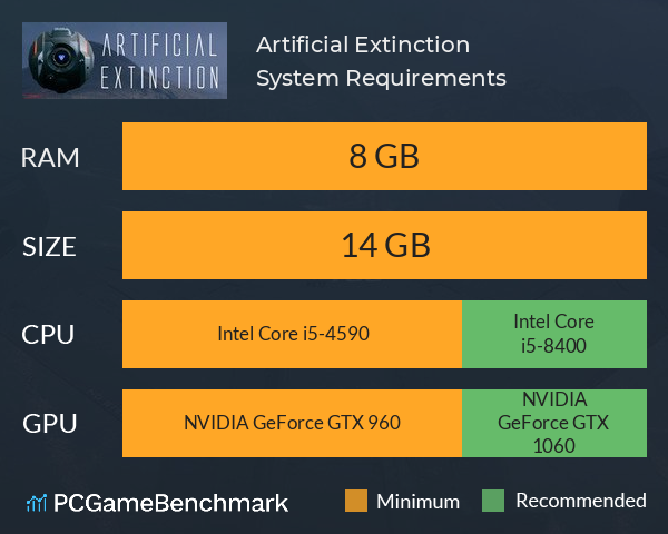 Artificial Extinction System Requirements PC Graph - Can I Run Artificial Extinction Artificial Extinction System Requirements PC Graph - Can I Run Artificial Extinction