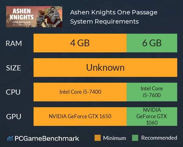 Ashen Knights: One Passage System Requirements PC Graph - Can I Run Ashen Knights: One Passage
