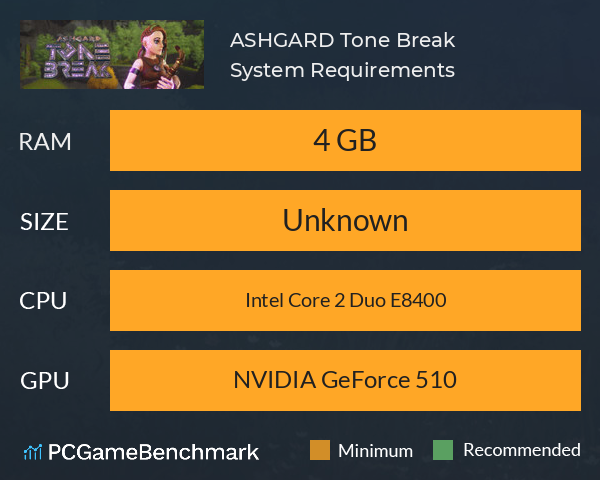 ASHGARD: Tone Break System Requirements PC Graph - Can I Run ASHGARD: Tone Break