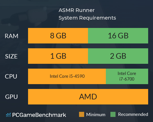 ASMR Runner System Requirements PC Graph - Can I Run ASMR Runner ASMR Runner System Requirements PC Graph - Can I Run ASMR Runner