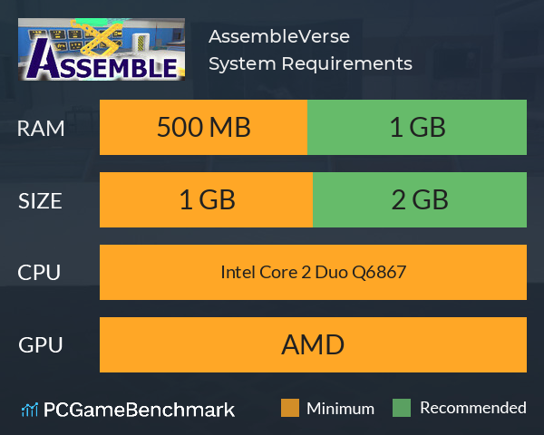 AssembleVerse System Requirements PC Graph - Can I Run AssembleVerse AssembleVerse System Requirements PC Graph - Can I Run AssembleVerse