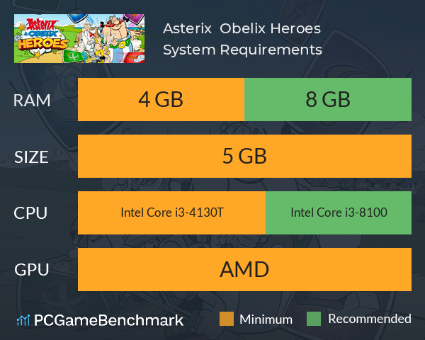 Asterix & Obelix: Heroes System Requirements PC Graph - Can I Run Asterix & Obelix: Heroes Asterix & Obelix: Heroes System Requirements PC Graph - Can I Run Asterix & Obelix: Heroes