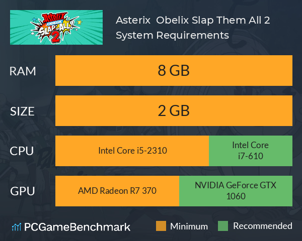 Asterix & Obelix Slap Them All! 2 System Requirements PC Graph - Can I Run Asterix & Obelix Slap Them All! 2 Asterix & Obelix Slap Them All! 2 System Requirements PC Graph - Can I Run Asterix & Obelix Slap Them All! 2