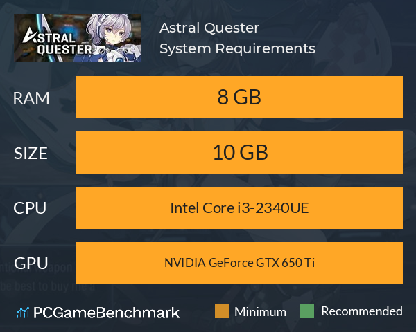 Astral Quester System Requirements PC Graph - Can I Run Astral Quester Astral Quester System Requirements PC Graph - Can I Run Astral Quester