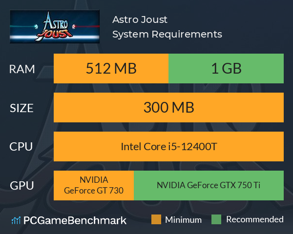 Astro Joust System Requirements PC Graph - Can I Run Astro Joust Astro Joust System Requirements PC Graph - Can I Run Astro Joust