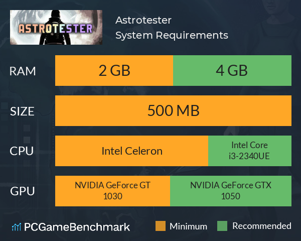 Astrotester System Requirements PC Graph - Can I Run Astrotester Astrotester System Requirements PC Graph - Can I Run Astrotester