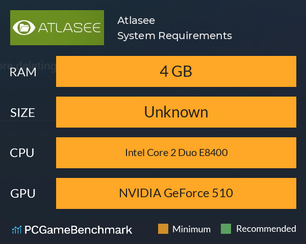 Atlasee System Requirements PC Graph - Can I Run Atlasee Atlasee System Requirements PC Graph - Can I Run Atlasee