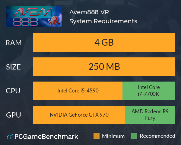 Avem888 VR System Requirements PC Graph - Can I Run Avem888 VR Avem888 VR System Requirements PC Graph - Can I Run Avem888 VR