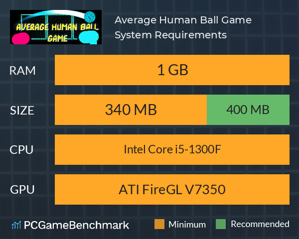 Average Human Ball Game System Requirements PC Graph - Can I Run Average Human Ball Game Average Human Ball Game System Requirements PC Graph - Can I Run Average Human Ball Game