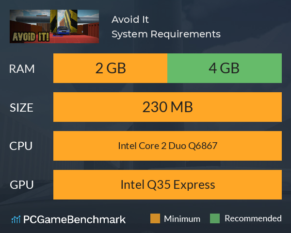 Avoid It! System Requirements PC Graph - Can I Run Avoid It! Avoid It! System Requirements PC Graph - Can I Run Avoid It!