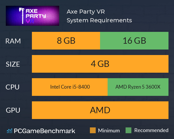 Axe Party VR System Requirements PC Graph - Can I Run Axe Party VR Axe Party VR System Requirements PC Graph - Can I Run Axe Party VR