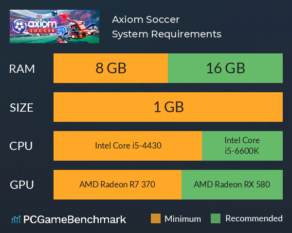 Axiom Soccer System Requirements PC Graph - Can I Run Axiom Soccer