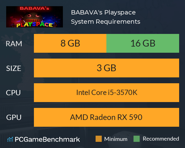 BABAVA's Playspace System Requirements PC Graph - Can I Run BABAVA's Playspace