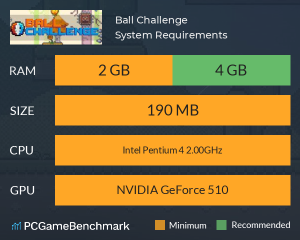 Ball Challenge System Requirements PC Graph - Can I Run Ball Challenge Ball Challenge System Requirements PC Graph - Can I Run Ball Challenge