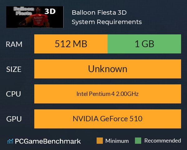 Balloon Fiesta 3D System Requirements PC Graph - Can I Run Balloon Fiesta 3D Balloon Fiesta 3D System Requirements PC Graph - Can I Run Balloon Fiesta 3D