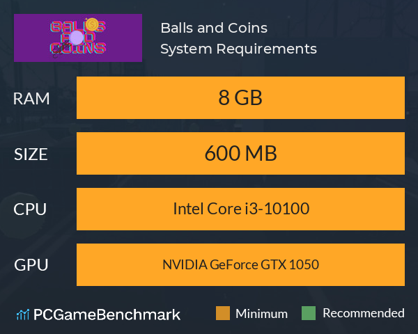 Balls and Coins System Requirements PC Graph - Can I Run Balls and Coins Balls and Coins System Requirements PC Graph - Can I Run Balls and Coins