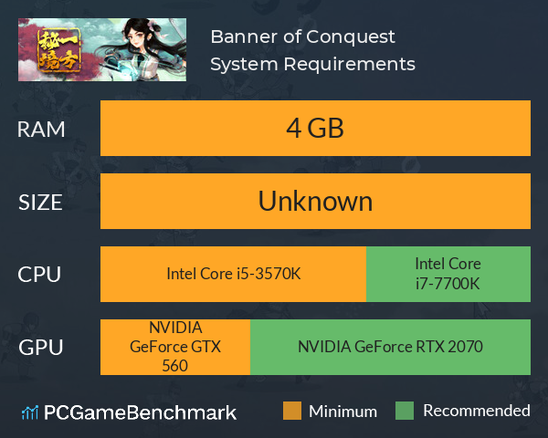 Banner of Conquest System Requirements PC Graph - Can I Run Banner of Conquest Banner of Conquest System Requirements PC Graph - Can I Run Banner of Conquest