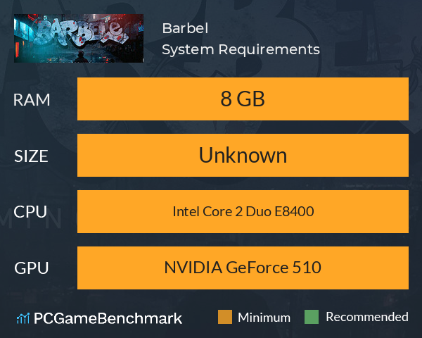 Barbelé System Requirements PC Graph - Can I Run Barbelé Barbelé System Requirements PC Graph - Can I Run Barbelé