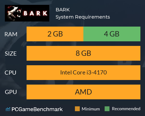 BARK System Requirements PC Graph - Can I Run BARK BARK System Requirements PC Graph - Can I Run BARK