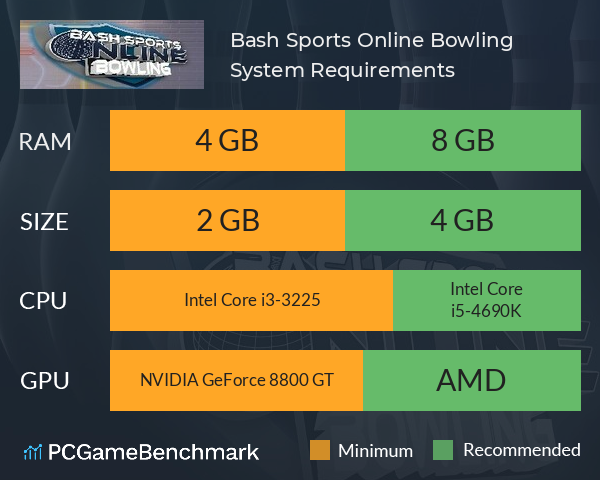 Bash Sports Online Bowling System Requirements PC Graph - Can I Run Bash Sports Online Bowling