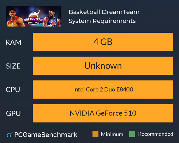 Basketball DreamTeam System Requirements PC Graph - Can I Run Basketball DreamTeam