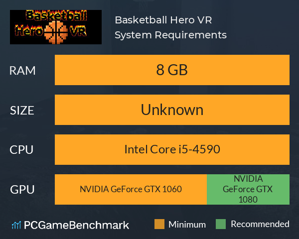 Basketball Hero VR System Requirements PC Graph - Can I Run Basketball Hero VR Basketball Hero VR System Requirements PC Graph - Can I Run Basketball Hero VR