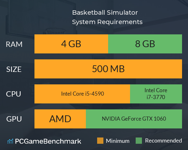 Basketball Simulator System Requirements PC Graph - Can I Run Basketball Simulator Basketball Simulator System Requirements PC Graph - Can I Run Basketball Simulator