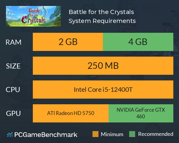 Battle for the Crystals System Requirements PC Graph - Can I Run Battle for the Crystals Battle for the Crystals System Requirements PC Graph - Can I Run Battle for the Crystals