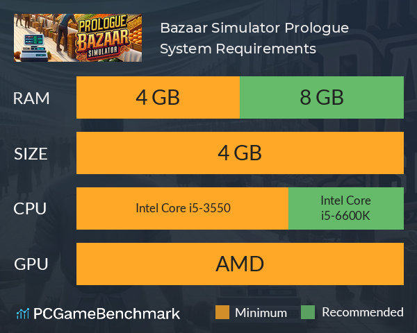 Bazaar Simulator Prologue System Requirements PC Graph - Can I Run Bazaar Simulator Prologue Bazaar Simulator Prologue System Requirements PC Graph - Can I Run Bazaar Simulator Prologue