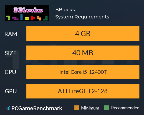 BBlocks System Requirements PC Graph - Can I Run BBlocks BBlocks System Requirements PC Graph - Can I Run BBlocks