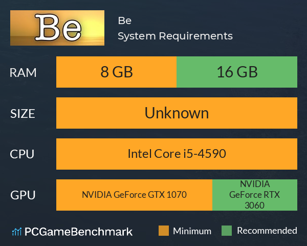 Be System Requirements PC Graph - Can I Run Be Be System Requirements PC Graph - Can I Run Be