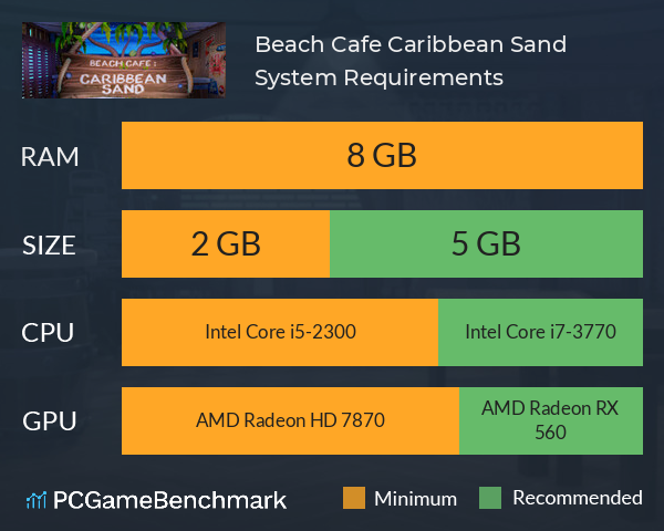 Beach Cafe: Caribbean Sand System Requirements PC Graph - Can I Run Beach Cafe: Caribbean Sand Beach Cafe: Caribbean Sand System Requirements PC Graph - Can I Run Beach Cafe: Caribbean Sand