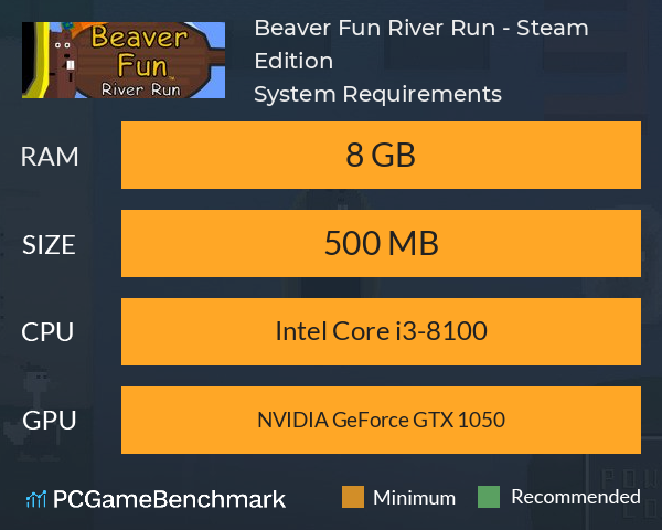 Beaver Fun™ River Run - Steam Edition System Requirements PC Graph - Can I Run Beaver Fun™ River Run - Steam Edition