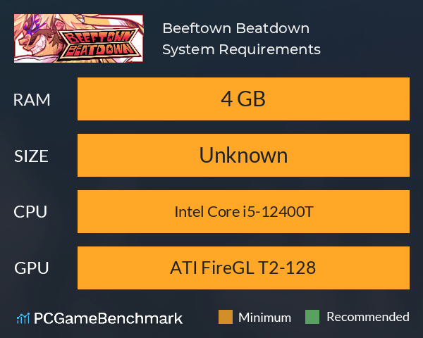 Beeftown Beatdown System Requirements PC Graph - Can I Run Beeftown Beatdown Beeftown Beatdown System Requirements PC Graph - Can I Run Beeftown Beatdown