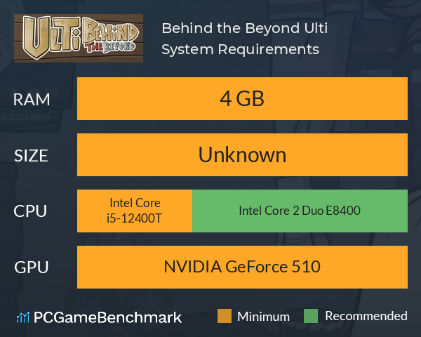 Behind the Beyond: Ulti System Requirements PC Graph - Can I Run Behind the Beyond: Ulti Behind the Beyond: Ulti System Requirements PC Graph - Can I Run Behind the Beyond: Ulti