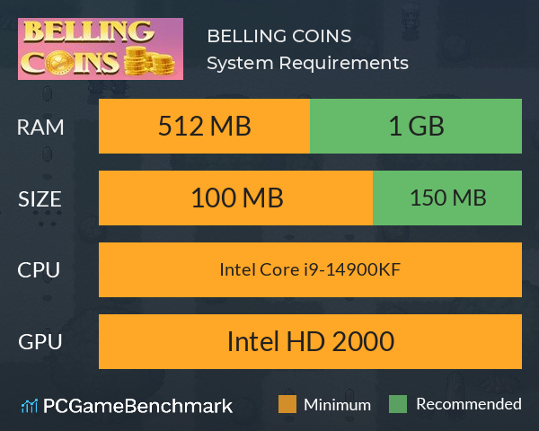 BELLING COINS System Requirements PC Graph - Can I Run BELLING COINS BELLING COINS System Requirements PC Graph - Can I Run BELLING COINS