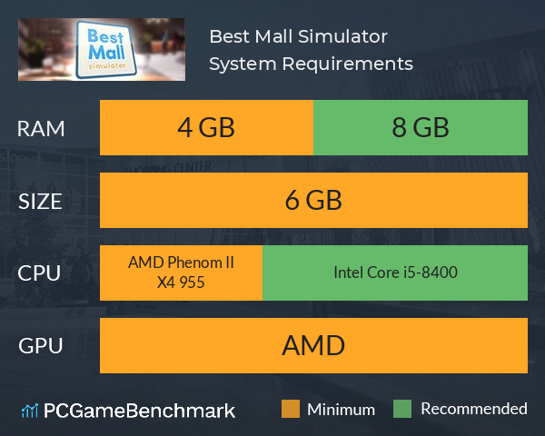 Best Mall Simulator System Requirements PC Graph - Can I Run Best Mall Simulator Best Mall Simulator System Requirements PC Graph - Can I Run Best Mall Simulator