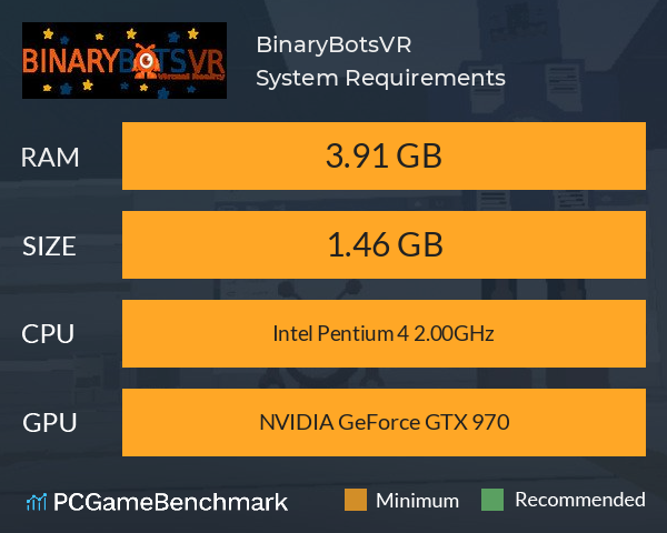 BinaryBotsVR System Requirements PC Graph - Can I Run BinaryBotsVR BinaryBotsVR System Requirements PC Graph - Can I Run BinaryBotsVR