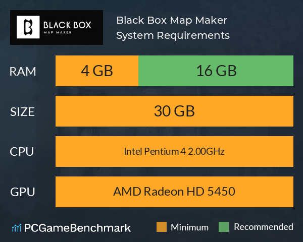 Black Box Map Maker System Requirements PC Graph - Can I Run Black Box Map Maker