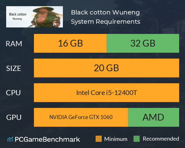 Black cotton: Wuneng System Requirements PC Graph - Can I Run Black cotton: Wuneng Black cotton: Wuneng System Requirements PC Graph - Can I Run Black cotton: Wuneng