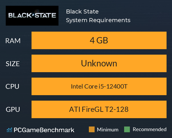 Black State System Requirements PC Graph - Can I Run Black State Black State System Requirements PC Graph - Can I Run Black State