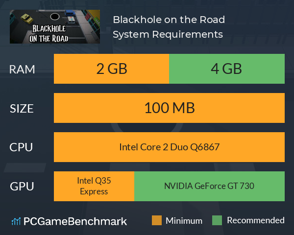 Blackhole on the Road System Requirements PC Graph - Can I Run Blackhole on the Road Blackhole on the Road System Requirements PC Graph - Can I Run Blackhole on the Road