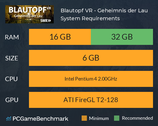 Blautopf VR - Geheimnis der Lau System Requirements PC Graph - Can I Run Blautopf VR - Geheimnis der Lau Blautopf VR - Geheimnis der Lau System Requirements PC Graph - Can I Run Blautopf VR - Geheimnis der Lau