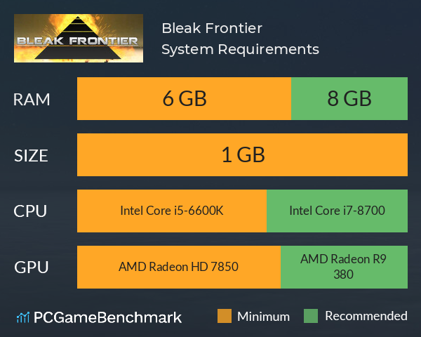 Bleak Frontier System Requirements PC Graph - Can I Run Bleak Frontier Bleak Frontier System Requirements PC Graph - Can I Run Bleak Frontier