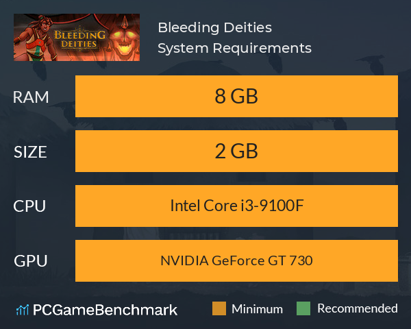 Bleeding Deities System Requirements PC Graph - Can I Run Bleeding Deities