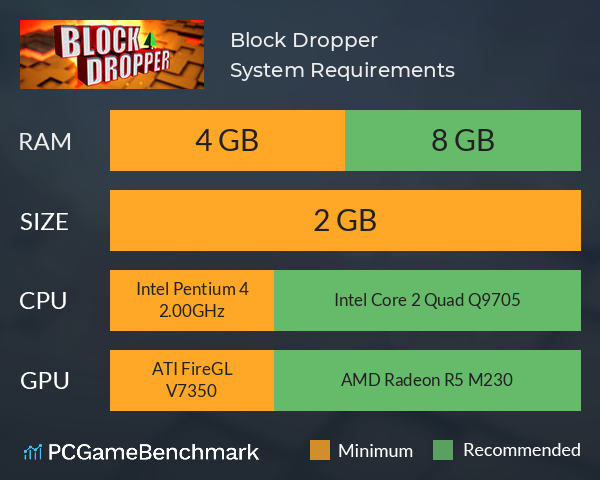 Block Dropper System Requirements PC Graph - Can I Run Block Dropper Block Dropper System Requirements PC Graph - Can I Run Block Dropper