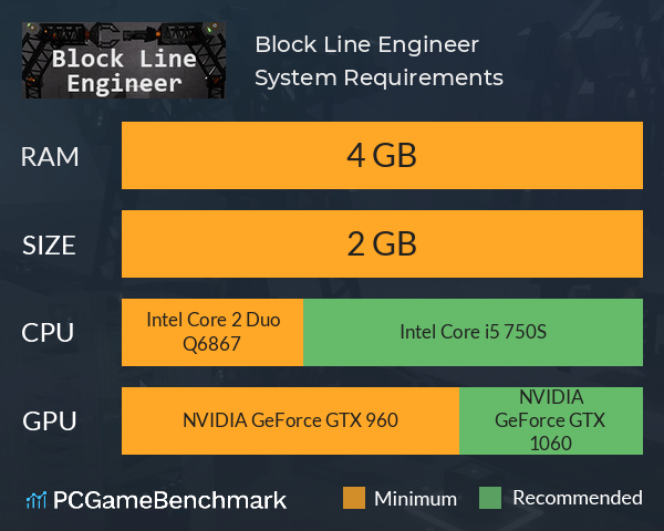Block Line Engineer System Requirements PC Graph - Can I Run Block Line Engineer Block Line Engineer System Requirements PC Graph - Can I Run Block Line Engineer