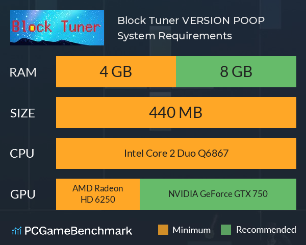 Block Tuner VERSION POOP System Requirements PC Graph - Can I Run Block Tuner VERSION POOP