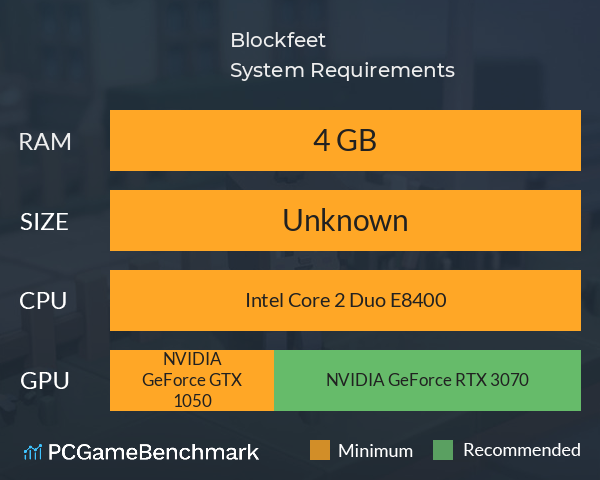 Blockfeet System Requirements PC Graph - Can I Run Blockfeet Blockfeet System Requirements PC Graph - Can I Run Blockfeet